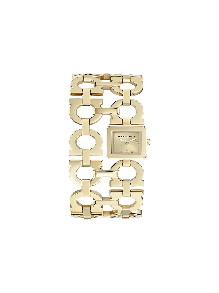 Женские наручные часы 19x19 мм, Double Gancini Ferragamo