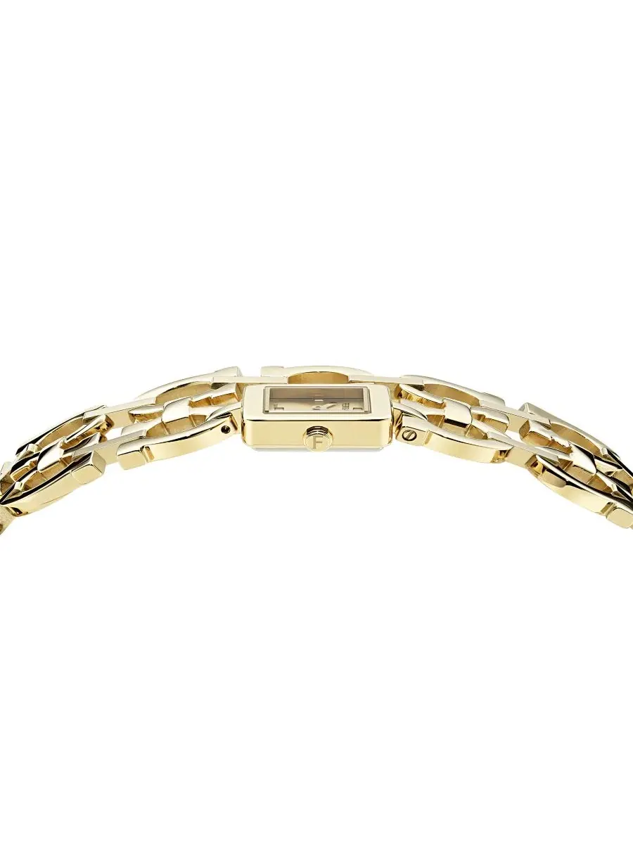 Женские наручные часы 19x19 мм, Double Gancini Ferragamo — изображение 2 из 5, оттенок желтый золотистый