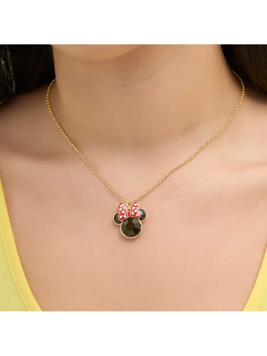 Набор украшений Minnie Mouse Necklace and Earring Set Disney — изображение 4 из 6, оттенок красный/черный