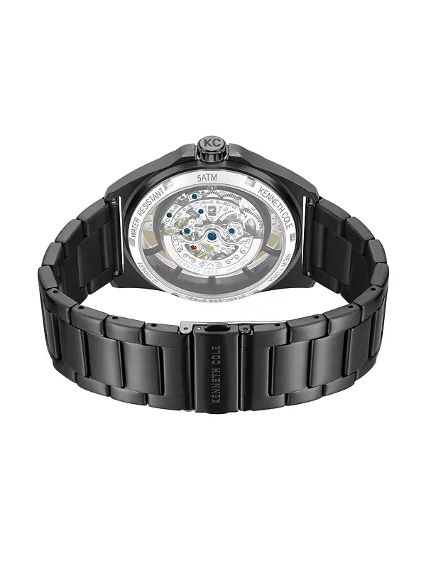 Мужские автоматические часы, 44 мм Kenneth Cole New York — изображение 2 из 3, оттенок черный