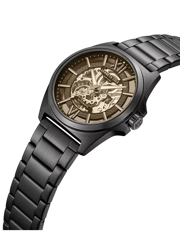Мужские автоматические часы, 44 мм Kenneth Cole New York — изображение 3 из 3, оттенок черный