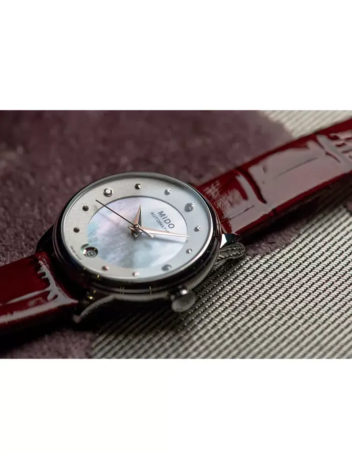 Женские автоматические часы Swiss Automatic Baroncelli II с бриллиантами — изображение 10 из 11, оттенок черный