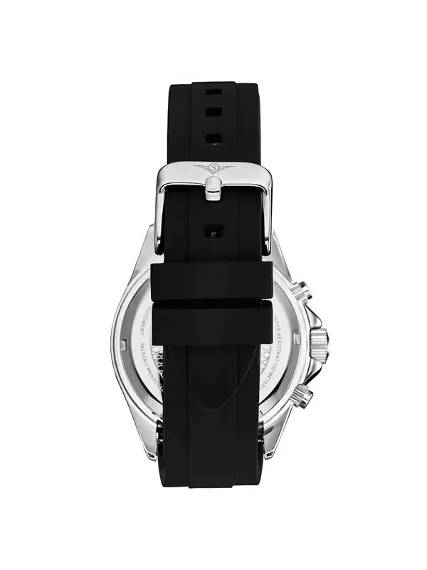 Мужские кварцевые часы-хронограф Aquamaster 4042 42 мм Stuhrling — изображение 3 из 3, оттенок серебряный