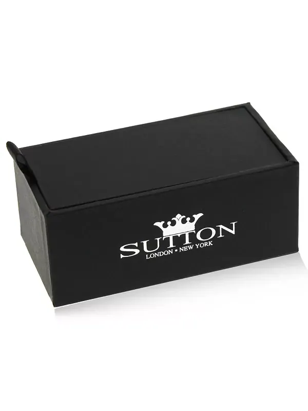 Запонки Sutton в виде руля серебристого тона Rhona Sutton — изображение 2 из 2, оттенок серебряный