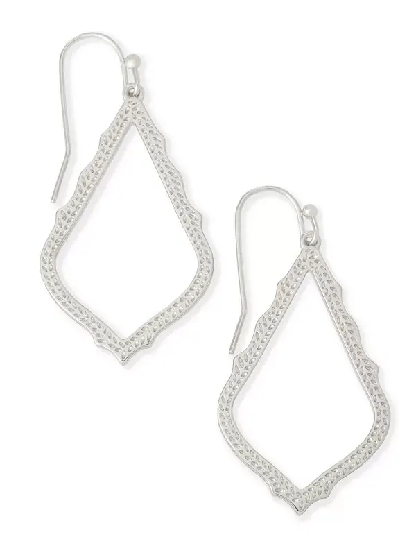 Подробные серьги-подвески Kendra Scott — изображение 1 из 2, оттенок серебряный