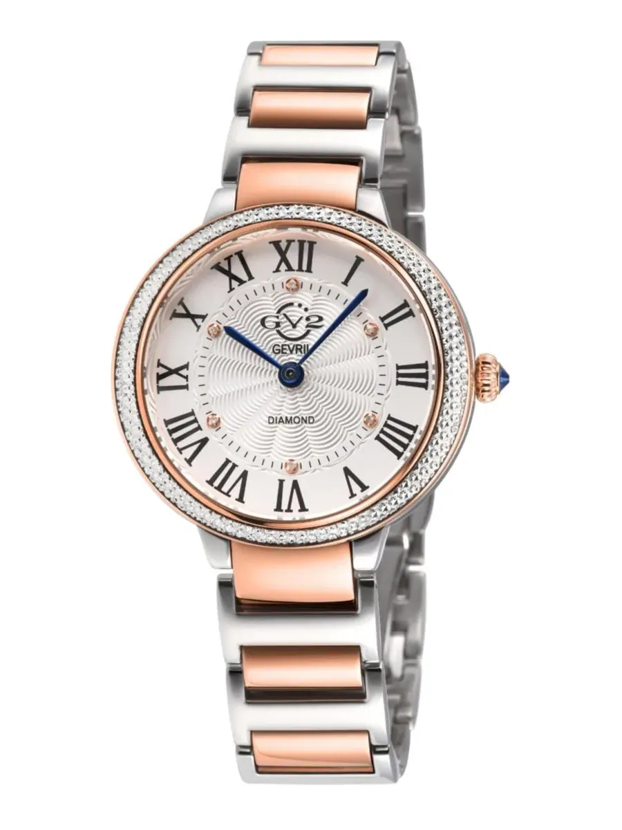 Женские часы Rome Brillante Swiss Quartz, двухцветный SS/IPRG, браслет из нержавеющей стали, с — изображение 1 из 3