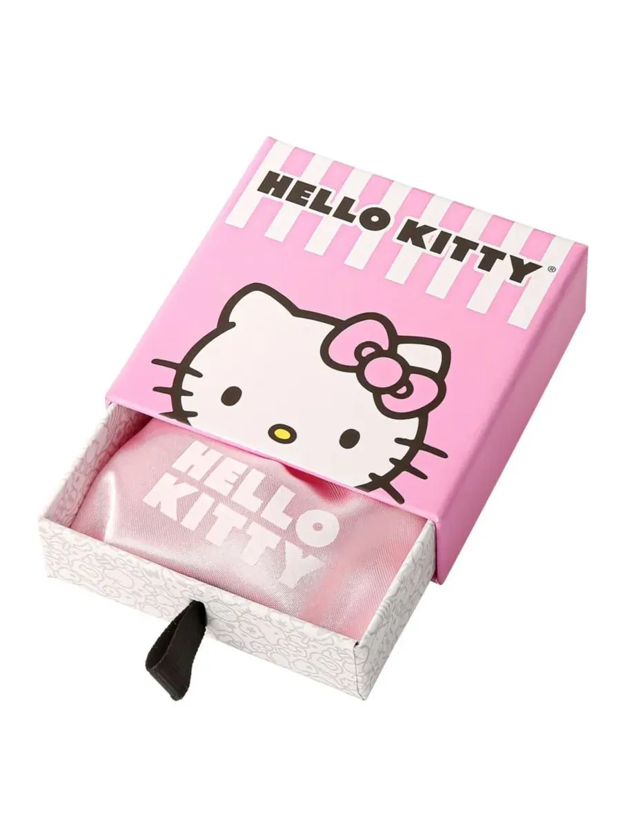 Кулон-подвеска в виде головы яблока Cafe Apple с эмалью и кристаллами Hello Kitty, 16+2 дюйма — изображение 2 из 5