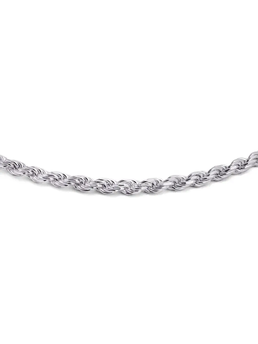 Браслет-цепь из стерлингового серебра с алмазной огранкой, модель Timeless Bling Jewelry — изображение 2 из 4