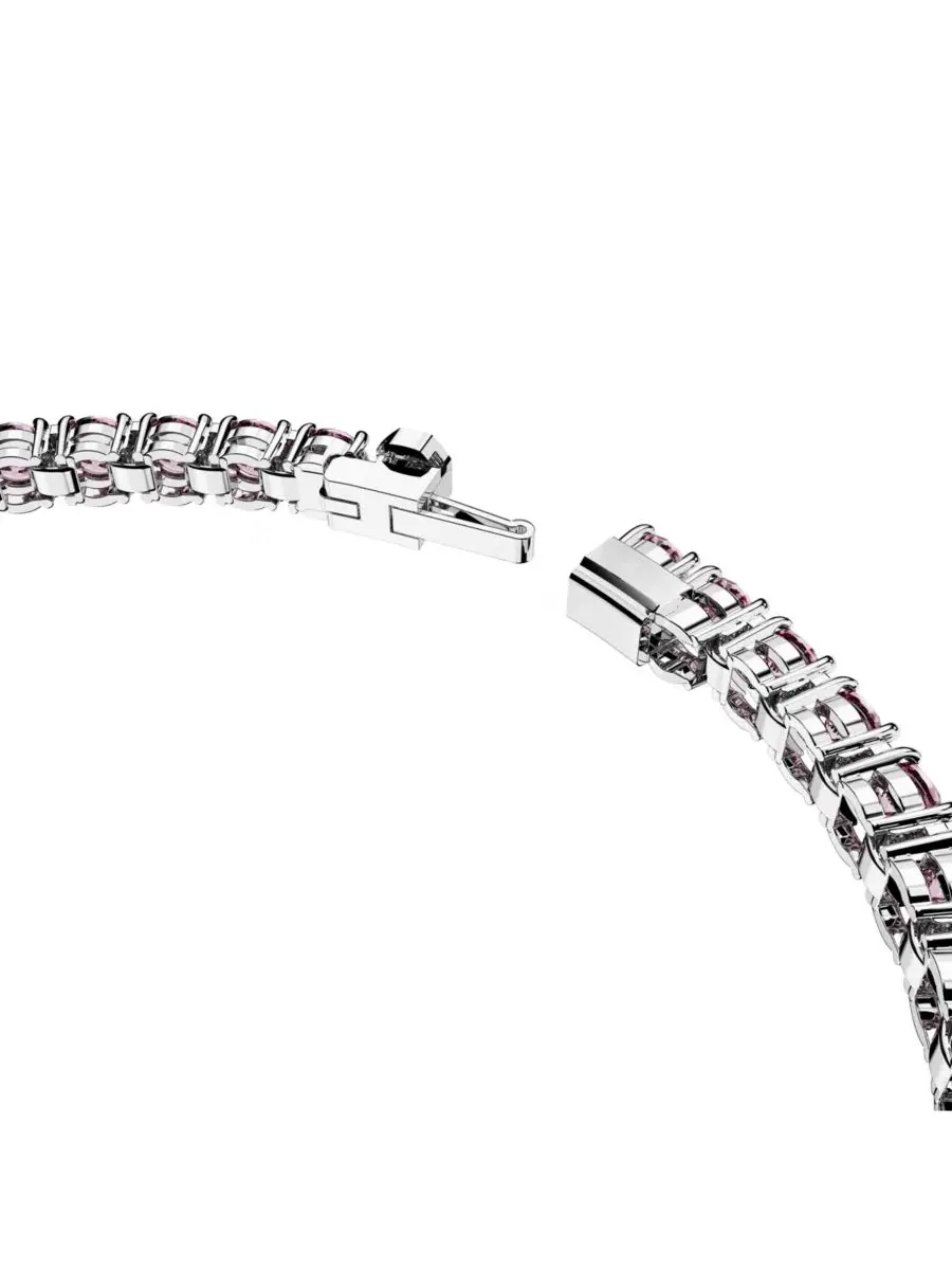 Браслет с кристаллами Matrix Tennis Swarovski — изображение 2 из 5, оттенок розовый