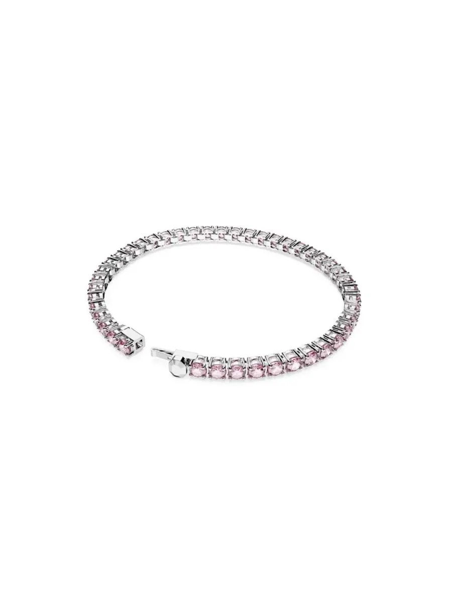 Браслет с кристаллами Matrix Tennis Swarovski — изображение 4 из 5, оттенок розовый
