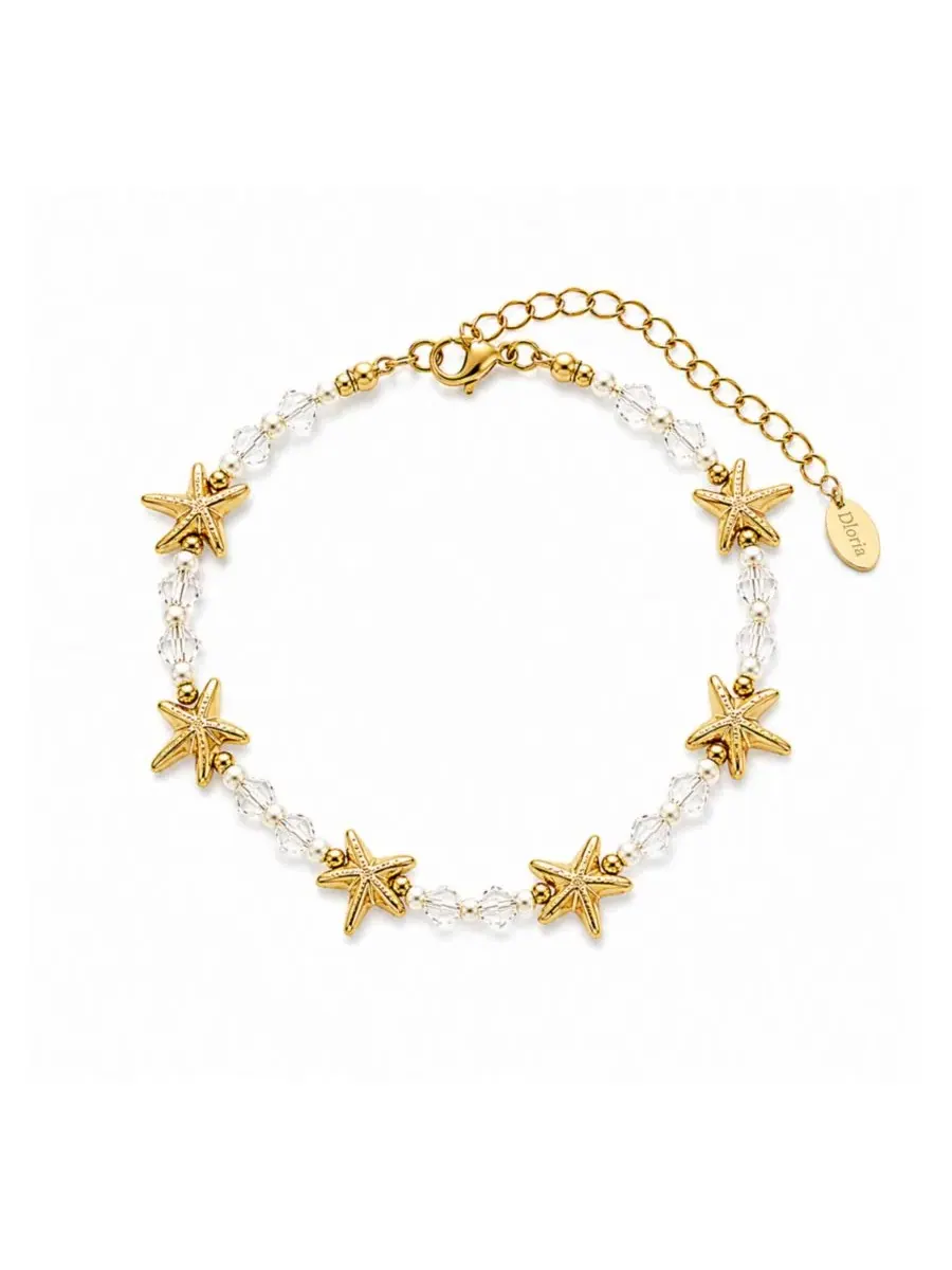 Браслет с подвеской-морской звездой Seaside Starfish Beaded Dloria