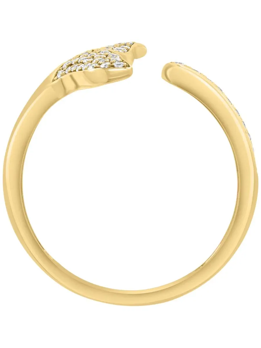 Кольцо с бриллиантами (1/5 ct. t.w.) в 14-каратном желтом золоте EFFY Collection — изображение 2 из 4