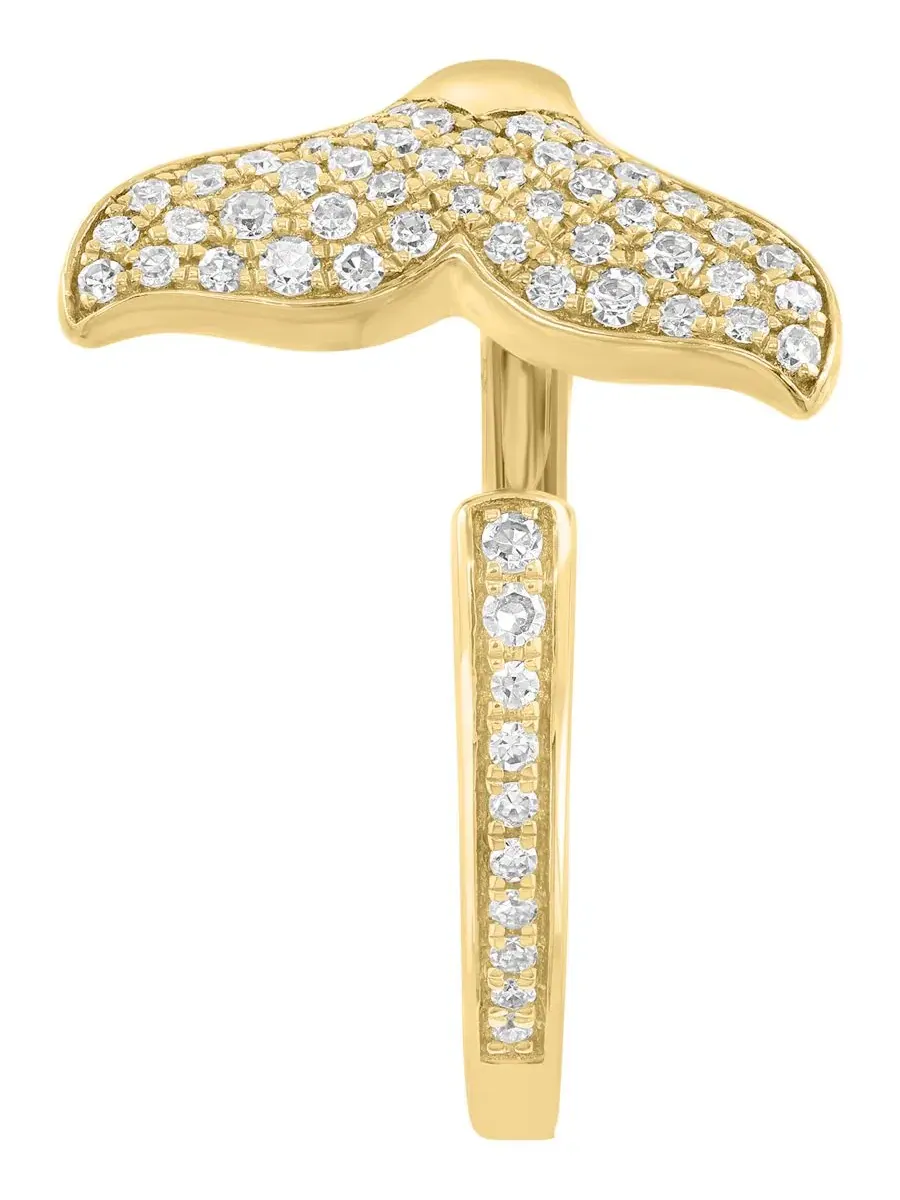 Кольцо с бриллиантами (1/5 ct. t.w.) в 14-каратном желтом золоте EFFY Collection — изображение 3 из 4