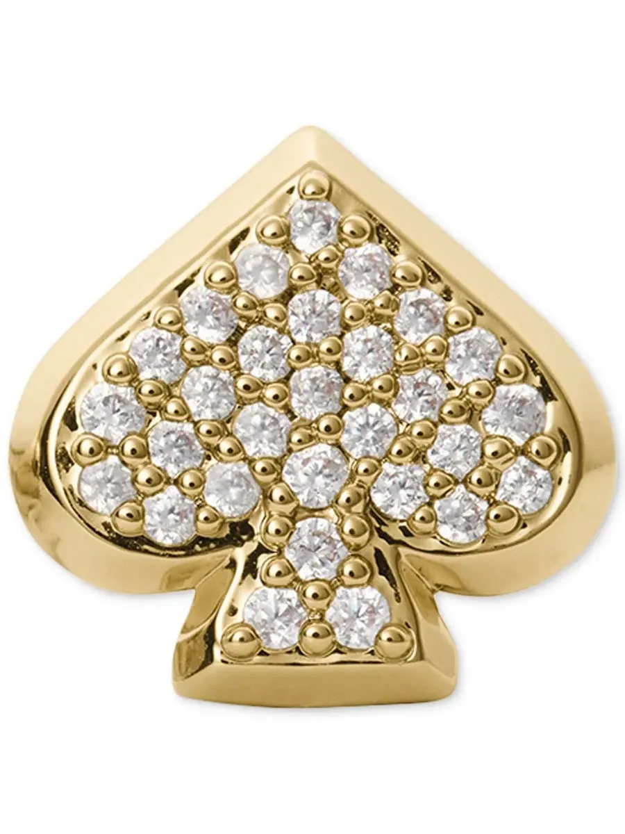 Серьги-гвоздики с кубическим цирконием Kate Spade New York — изображение 2 из 3, оттенок бежевый