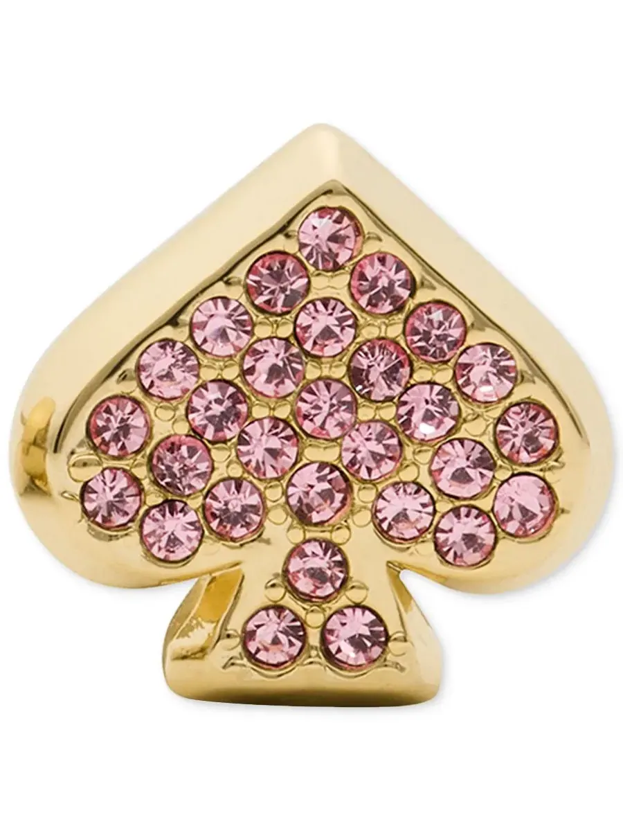 Серьги-гвоздики с кубическим цирконием Kate Spade New York — изображение 3 из 3, оттенок розовый