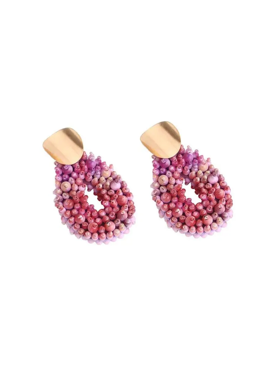 Серьги-подвески с кисточками, модель Tassel Drop SOHI — изображение 1 из 3, оттенок белый