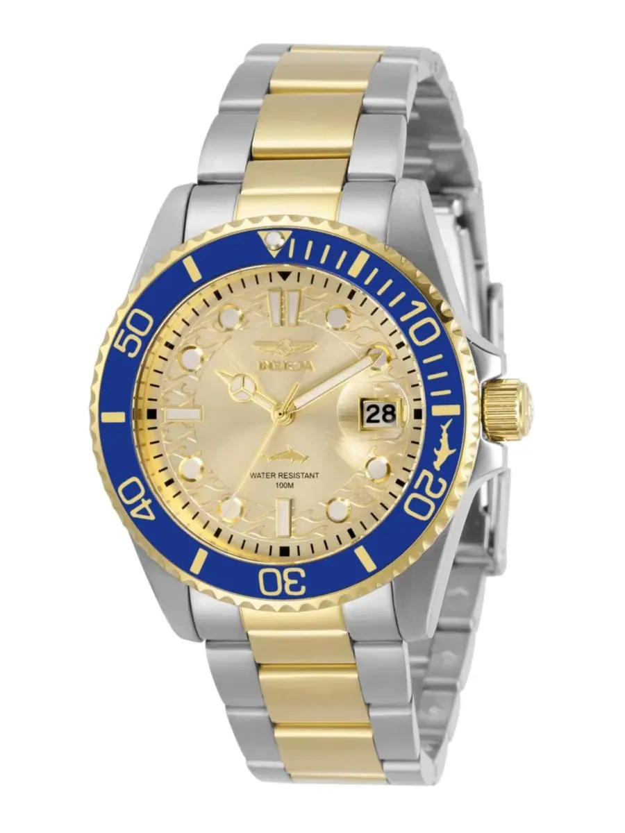 Женские часы Pro Diver Quartz с золотистым циферблатом Invicta — изображение 1 из 3, оттенок золото