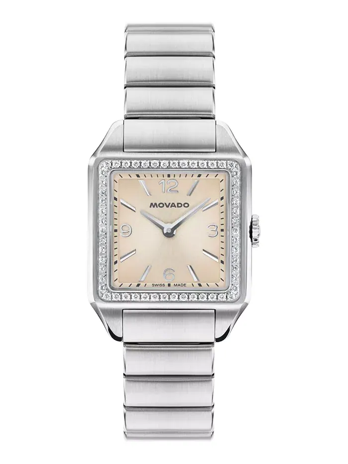 Женские часы 1917 Lab Grown Diamond Swiss Quartz из нержавеющей стали, 25x34.1 мм Movado — изображение 1 из 3
