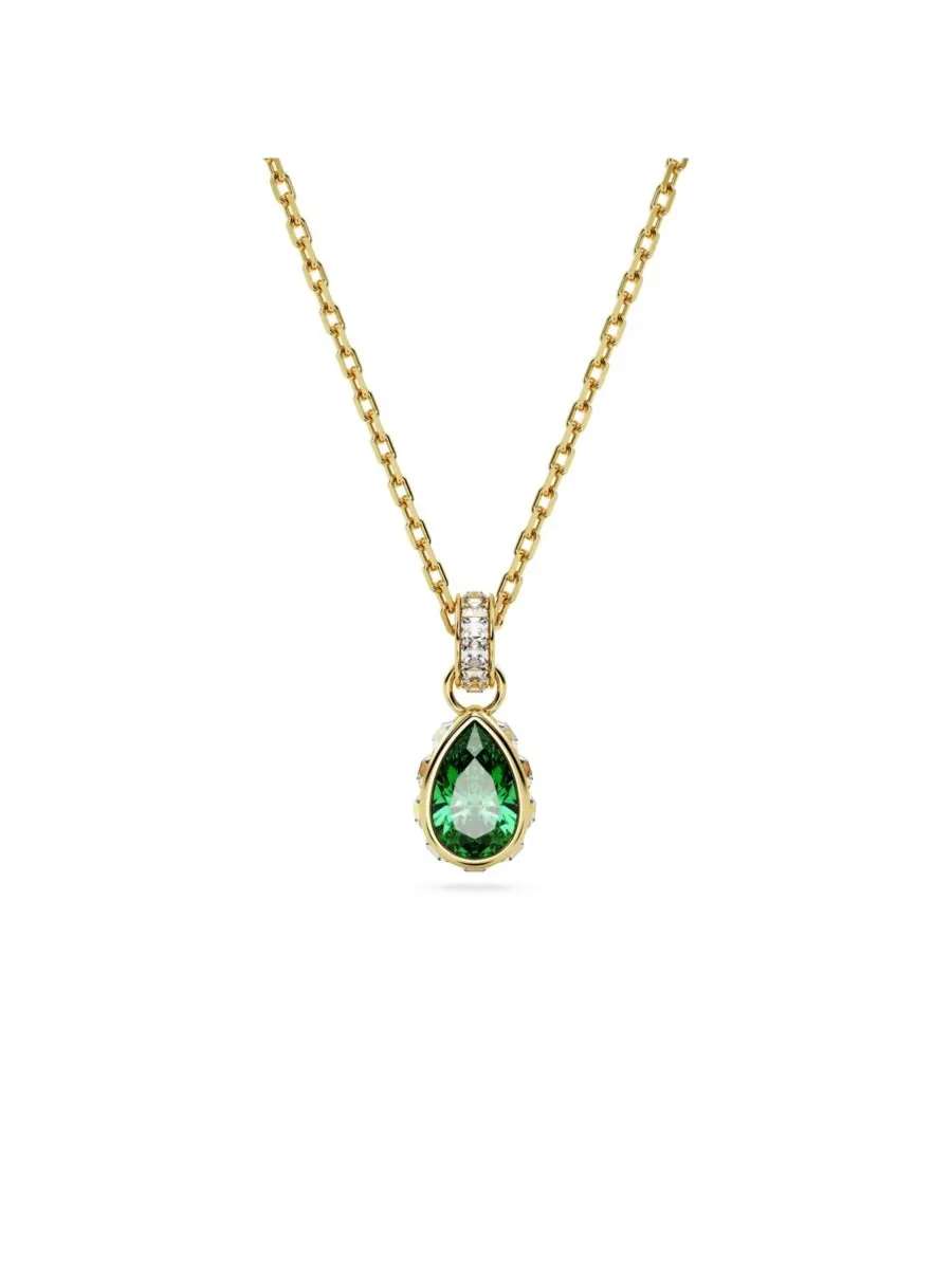 Подвеска-колье Стилла с кристаллами грушевидной огранки Swarovski — изображение 1 из 4, оттенок зеленый