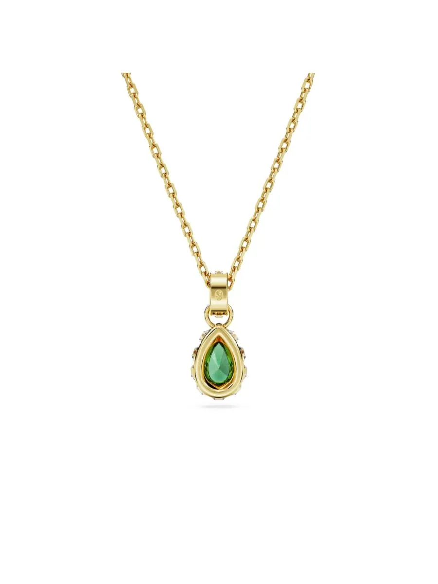Подвеска-колье Стилла с кристаллами грушевидной огранки Swarovski — изображение 2 из 4, оттенок зеленый
