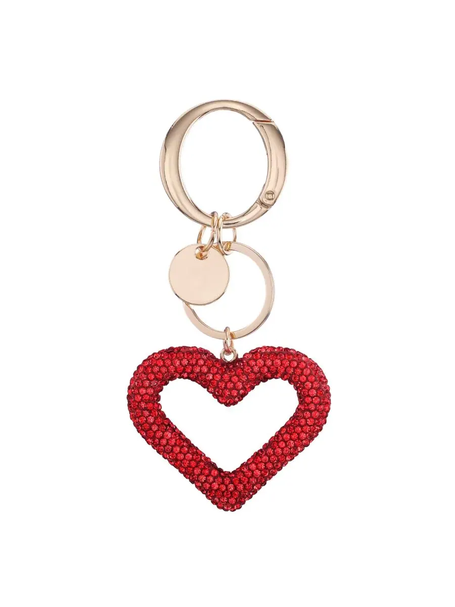 Подвеска на сумку с кристаллами, Heart Crystal Bag Charm Nina — 1