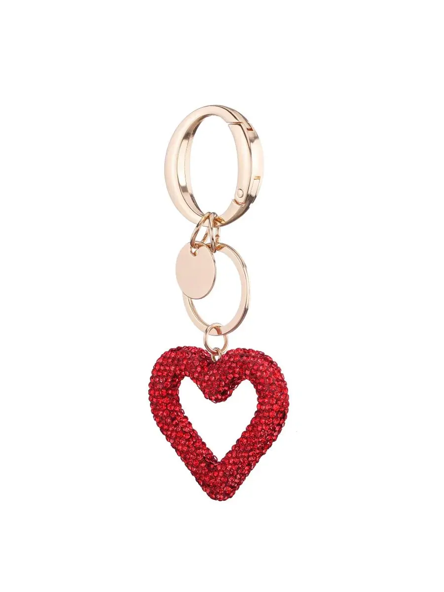Подвеска на сумку с кристаллами, Heart Crystal Bag Charm Nina — 2