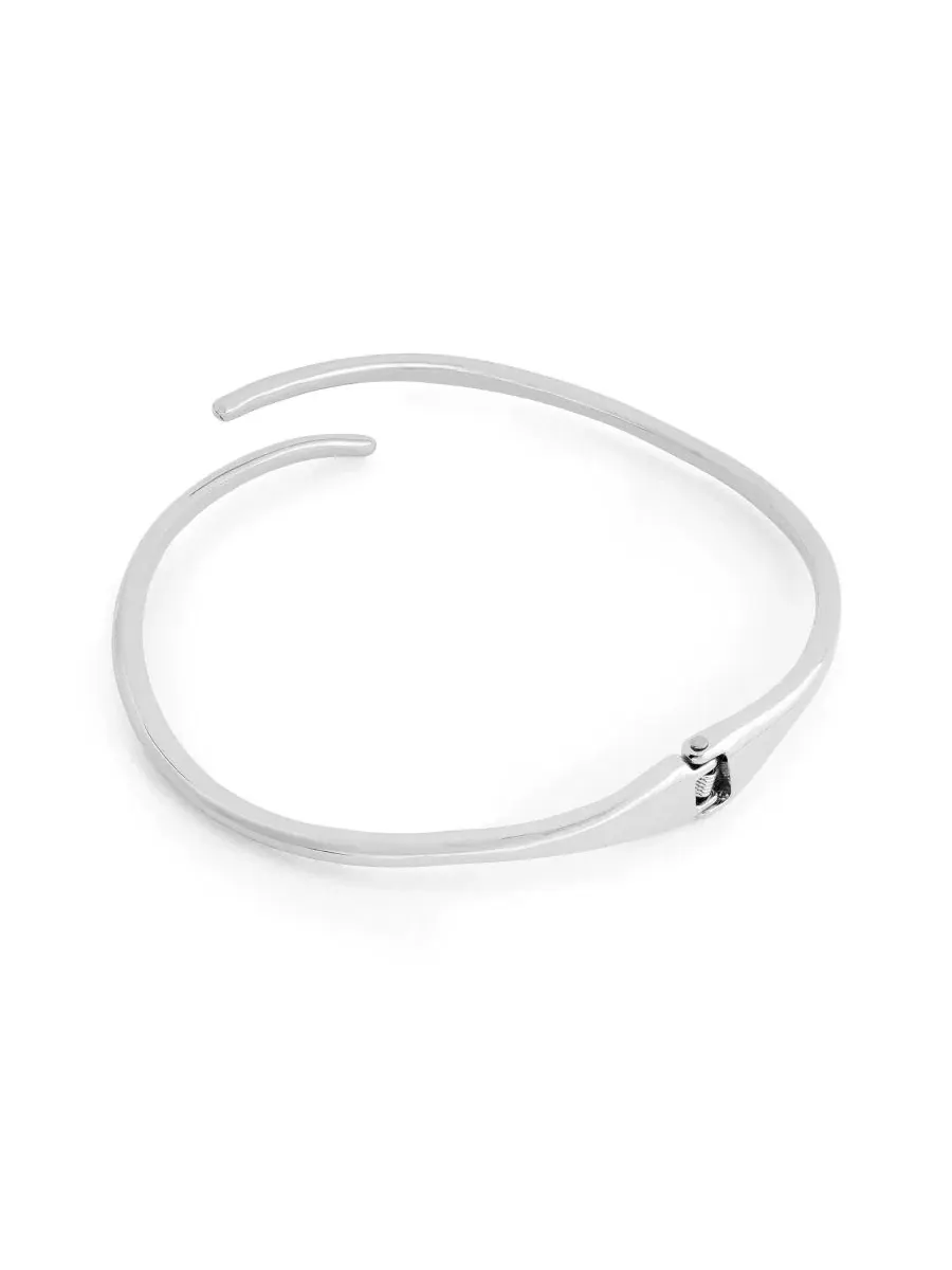 Колье-воротник Rhodium Fluid Bypass Round Collar Necklace Robert Lee Morris Soho — изображение 3 из 4, оттенок серебристый
