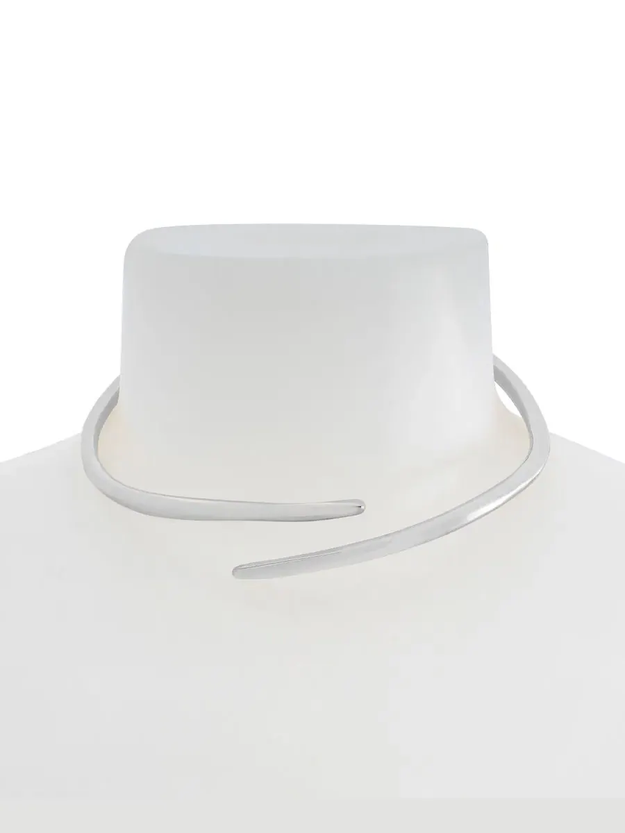 Колье-воротник Rhodium Fluid Bypass Round Collar Necklace Robert Lee Morris Soho — изображение 4 из 4, оттенок серебристый