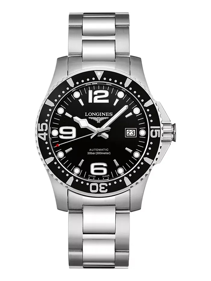 Мужские автоматические часы Swiss HydroConquest с браслетом из нержавеющей стали, 41 мм Longines — изображение 1 из 4