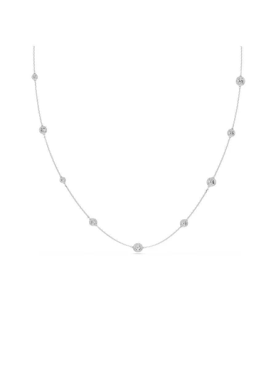 Колье Una Angelic Strandage с родиевым покрытием Swarovski — изображение 1 из 8, оттенок серебряный