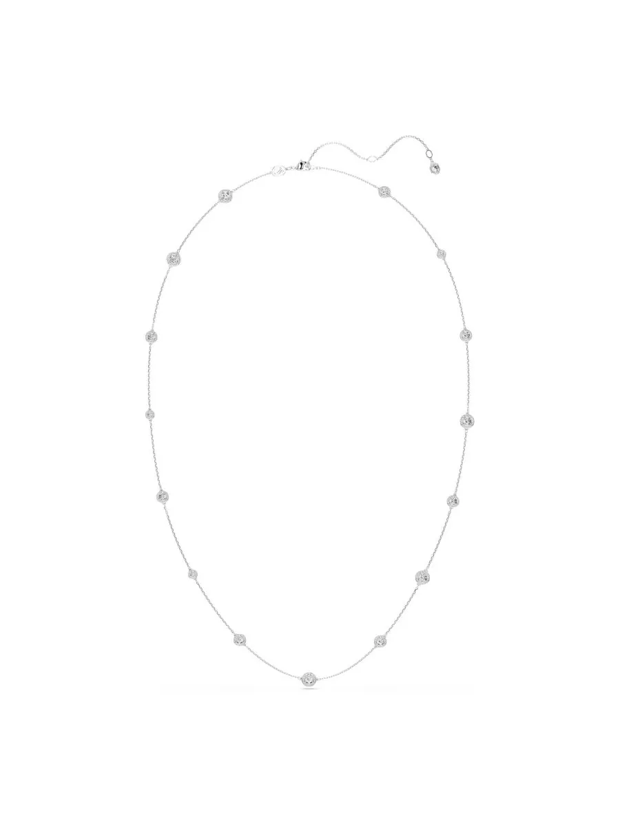 Колье Una Angelic Strandage с родиевым покрытием Swarovski — изображение 2 из 8, оттенок серебряный