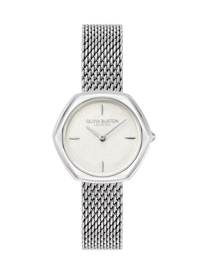 Женские часы-браслет Charing Silver Tone из нержавеющей стали, 28.5 мм Olivia Burton