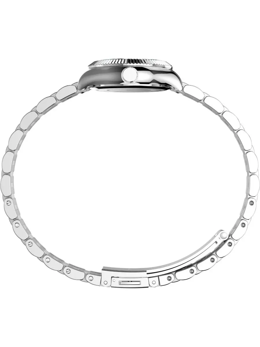 Женские часы Timex с браслетом из нержавеющей стали, 25 мм — изображение 2 из 5, оттенок серебряный