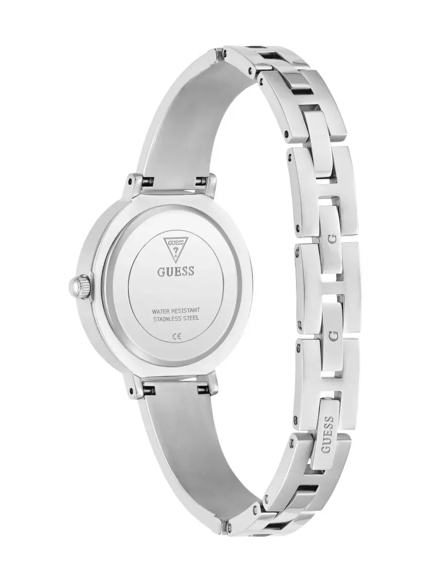 Женские часы GUESS с кварцевым механизмом, 30 мм — изображение 2 из 6, оттенок серебряный