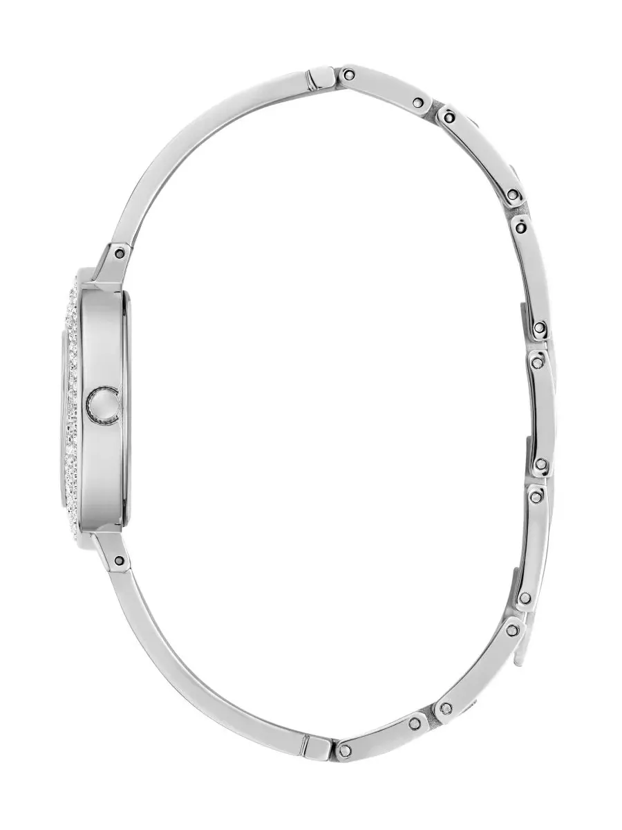 Женские часы GUESS с кварцевым механизмом, 30 мм — изображение 3 из 6, оттенок серебряный