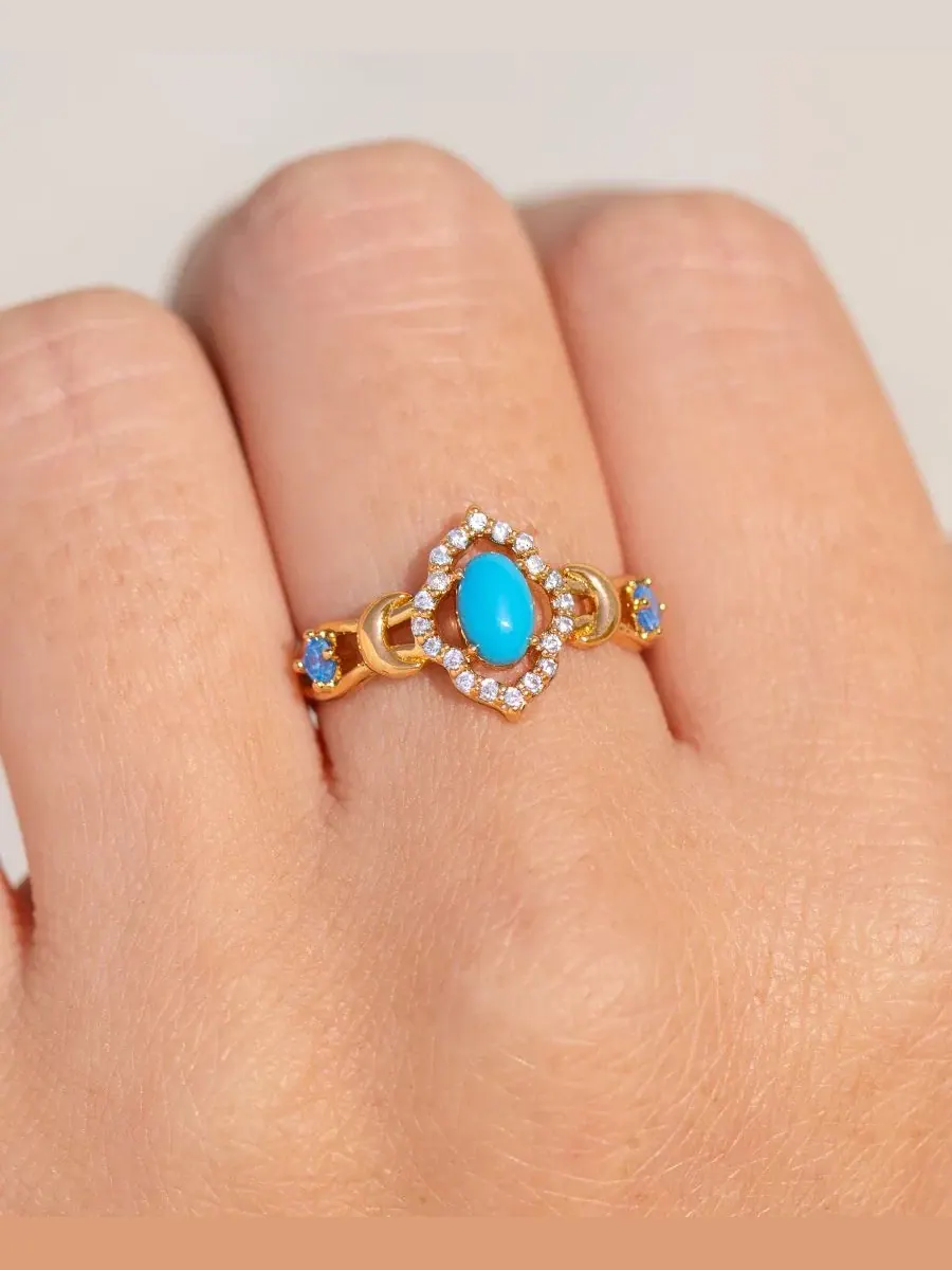 Кольцо с кубическим цирконием, модель Disney Princess Jasmine Girls Crew — изображение 3 из 3, оттенок золото