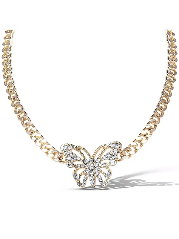 Цепочка-Кулон в виде бабочки Jessica Simpson — изображение 1 из 4, оттенок золото