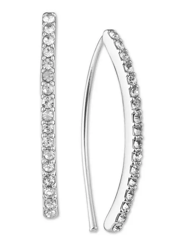 Серьги-Нити Pavé Lauren Ralph Lauren — изображение 1 из 1, оттенок серебряный