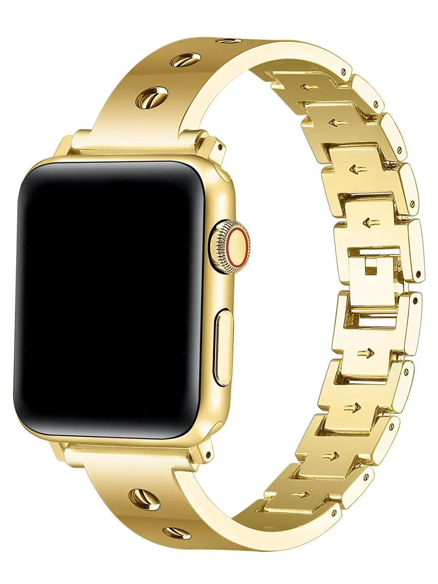 Браслет Quinn из нержавеющей стали для Apple Watch Posh Tech — изображение 1 из 4, оттенок золото