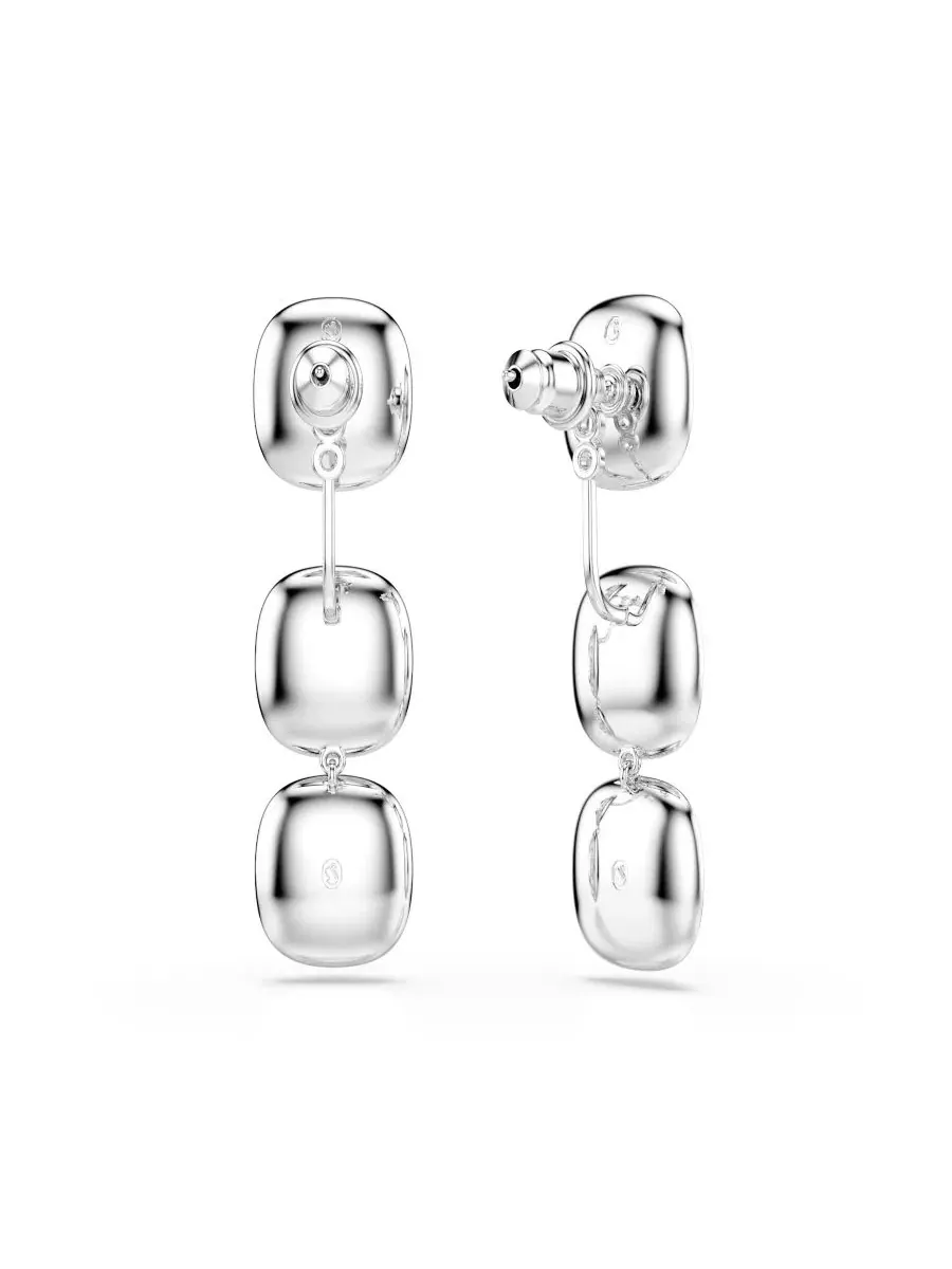 Серьги-пусеты с кристаллами, модель Una Angelic Swarovski — изображение 4 из 6, оттенок белый