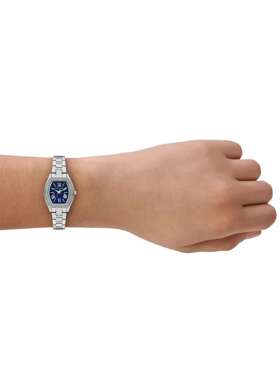 Женские часы Chelsea Three-Hand из нержавеющей стали 25 мм Michael Kors — изображение 4 из 4, оттенок серебряный