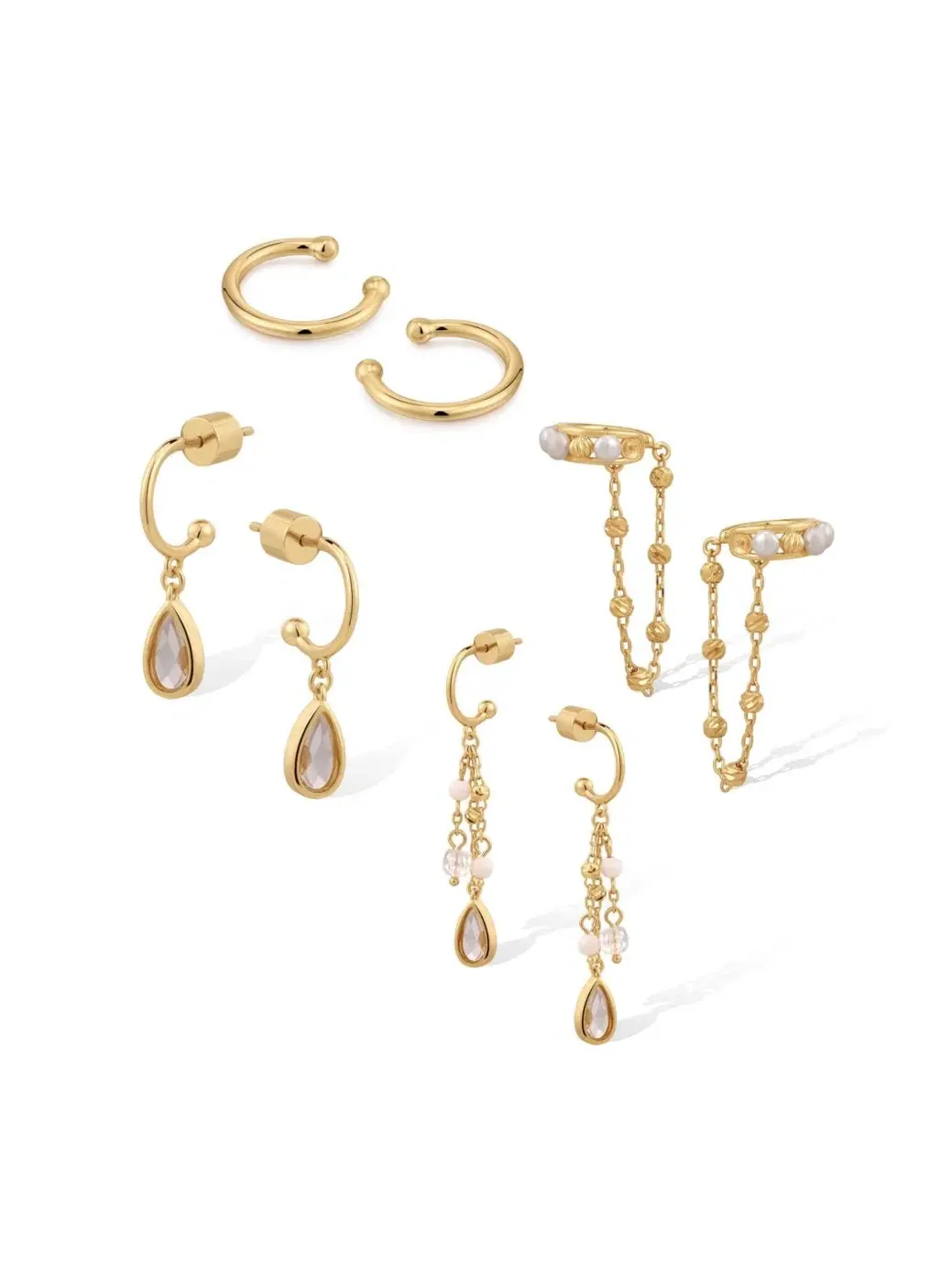 Серьги Aeolian Echo Set RETRO CHIC — золотистый