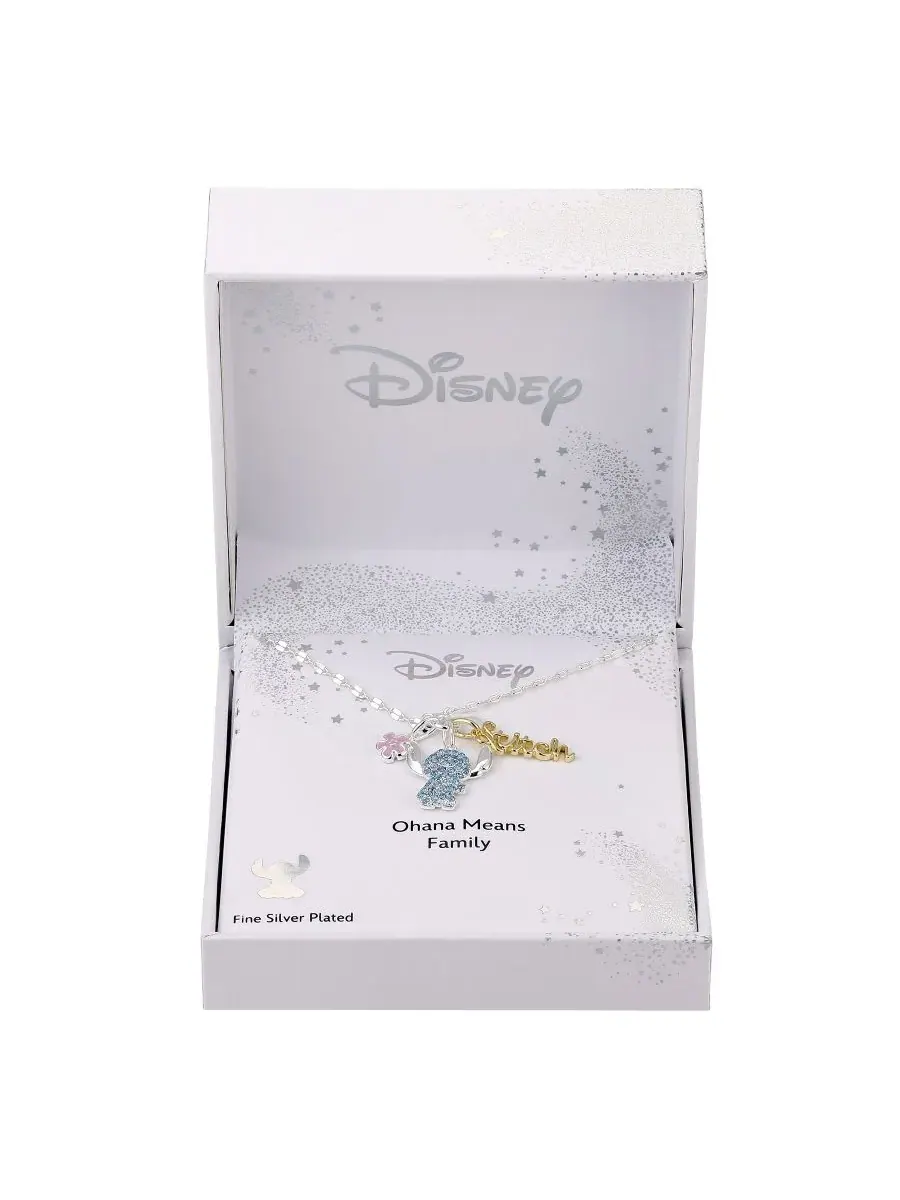 Кулон-подвеска Lilo and Stitch с кубическим цирконием Disney — изображение 2 из 6, оттенок серебряный