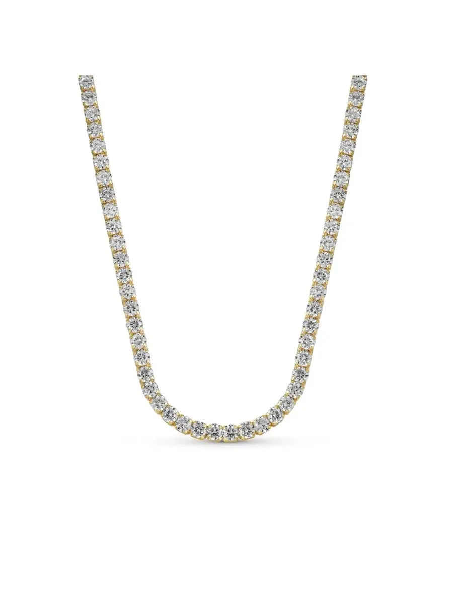 Колье-ошейник с кубическими циркониями, Classic Collar Necklace with CZ Round Prong Set Plated — изображение 2 из 4
