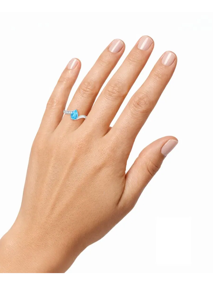 Кольцо с гранатом и бриллиантами в 14-каратном желтом золоте, Garnet (1-1/5 ct. t.w.) & Diamond — изображение 6 из 6