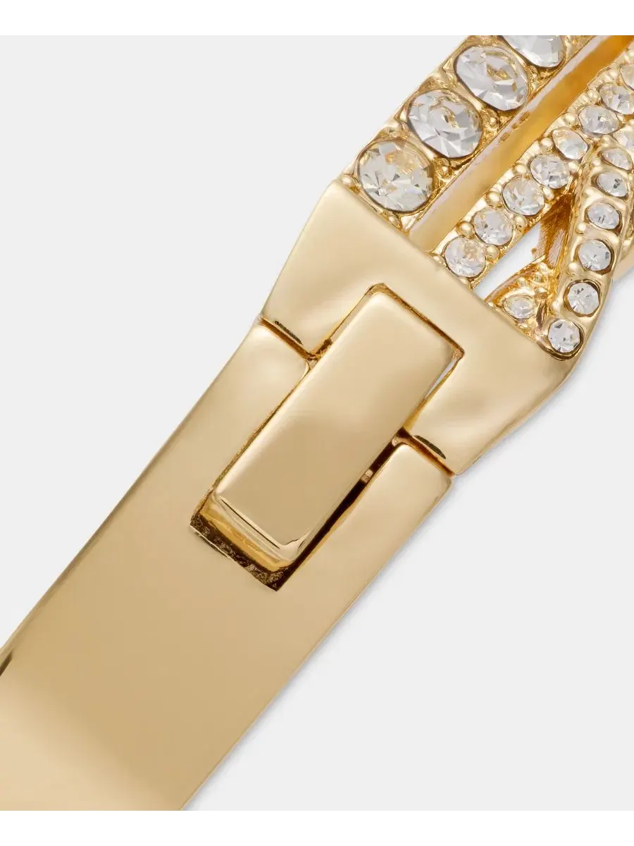 Браслет-пружинка с кристаллами, модель Pavé Twist Givenchy — изображение 3 из 3, оттенок золото
