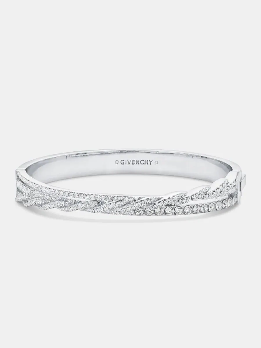 Браслет-витой с кристаллами Pavé Twist Givenchy — изображение 1 из 3, оттенок белый