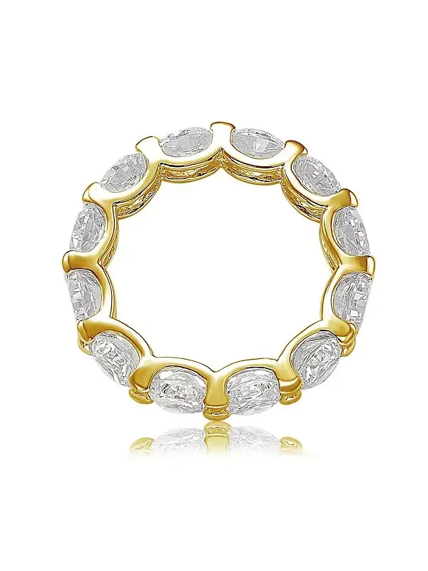 Кольцо Suzy Levian из стерлингового серебра с круглым U-образным кубическим цирконием Suzy Levian — изображение 2 из 3