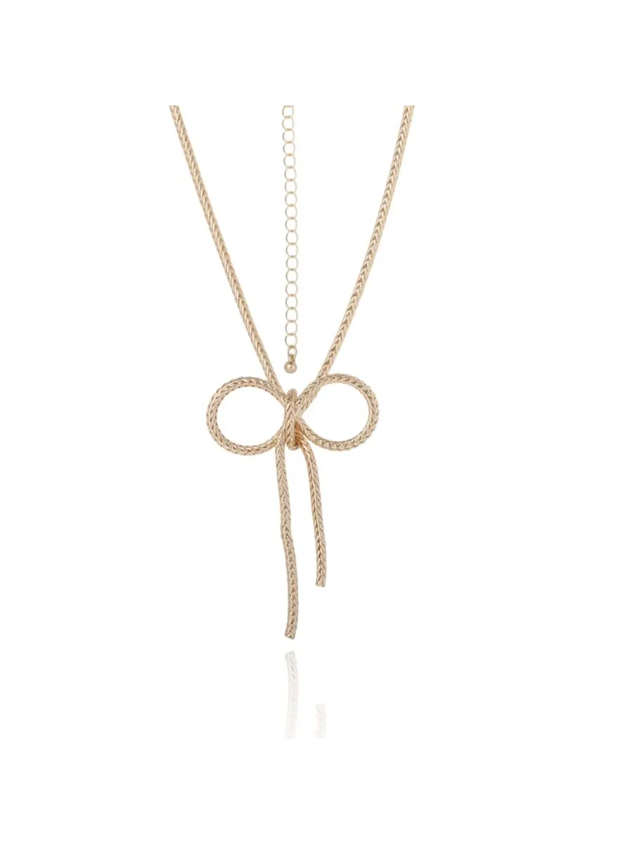 Подвеска-бантик BCBG Generation Gold на цепочке BCBGeneration