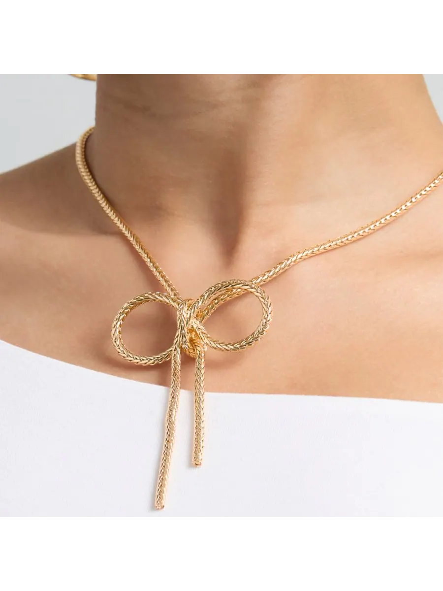 Подвеска-бантик BCBG Generation Gold на цепочке BCBGeneration — изображение 4 из 6, оттенок золото
